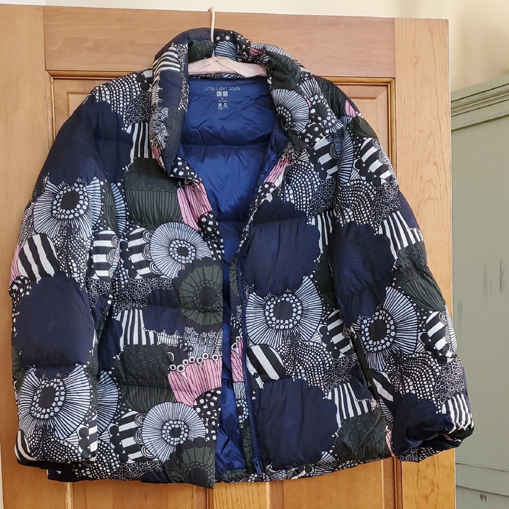 Marimekko For Uniqlo Floral Puffer Jacket
